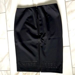 Vince Camuto Laser Cut Pencil Skirt
